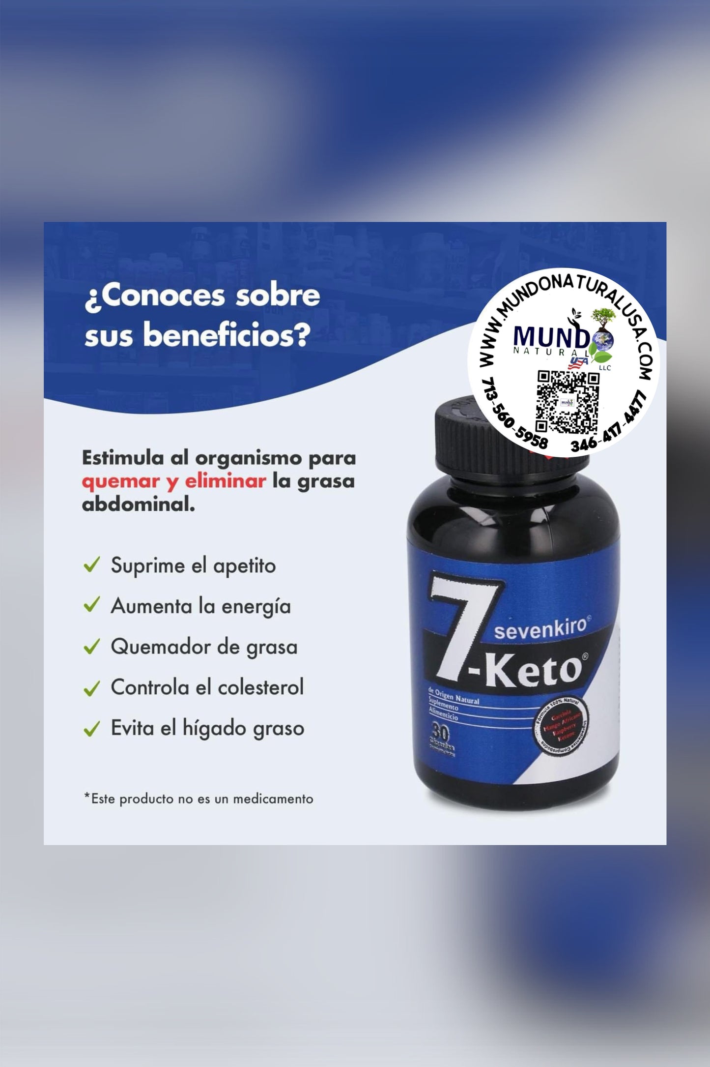 7 Keto Sevenkiro - Triplica el efecto de una dieta