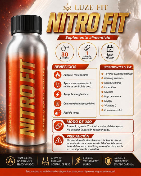 Nitro Fit – Apoyo diario para tu bienestar, energía y control de peso