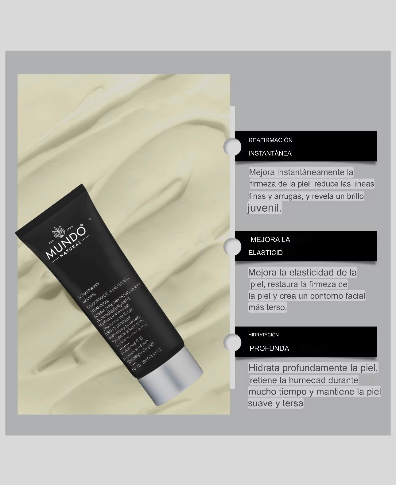 Primer difuminador facial y contorno de ojos. Reafirmante instantáneo, base de maquillaje facial.