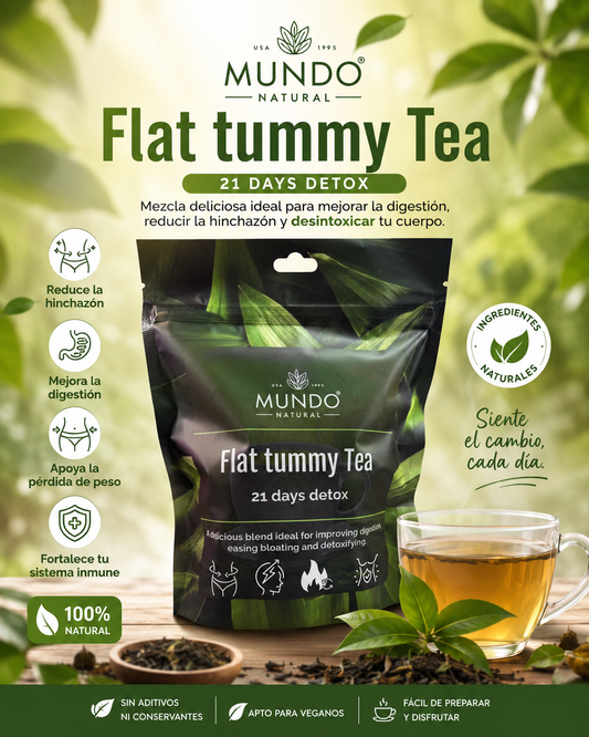 Flat Tommy Tea Slimming 21 Days- Mundo Natural - controla el peso