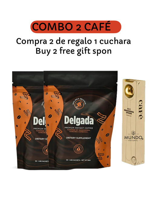 Coffee Slim Delgada con hongo Ganoderma Lucidum Intense Burn Diet - Café Instantáneo para Adelgazar