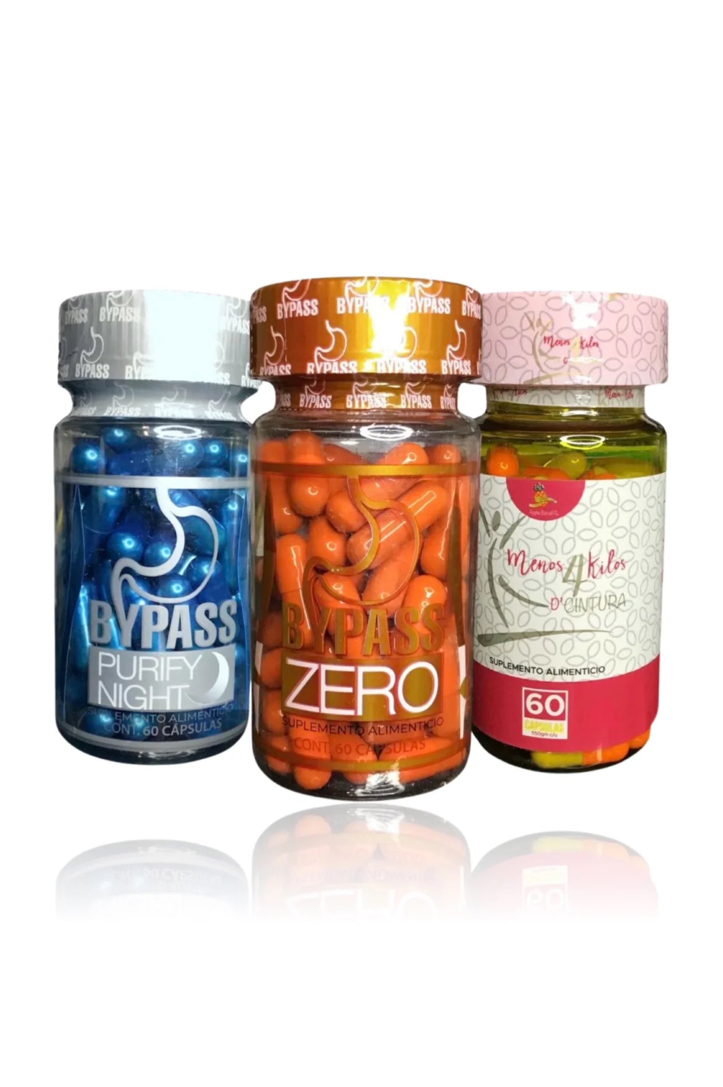 Bypass Purify, Bypass Zero and Menos 4 Kilos Capsules