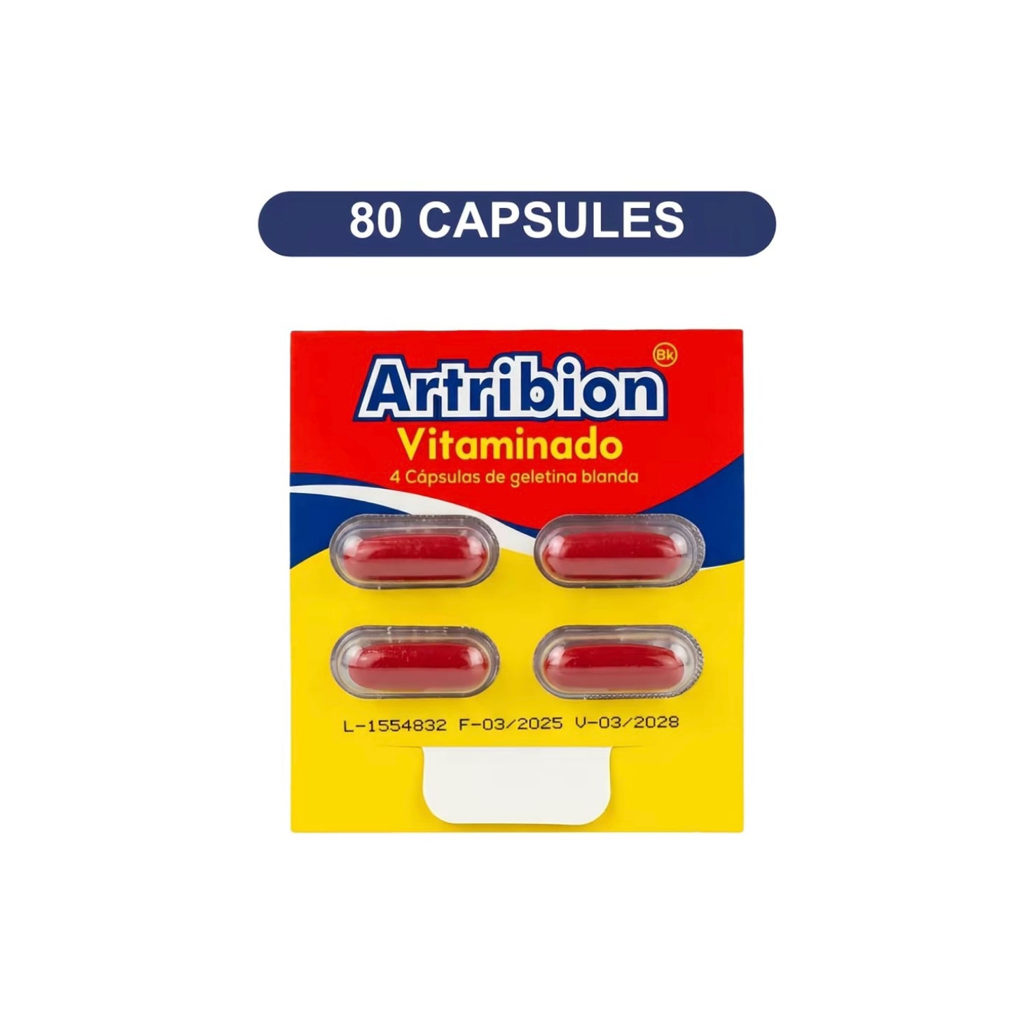 Artribion Vitaminado gelcaps Biokemical Display