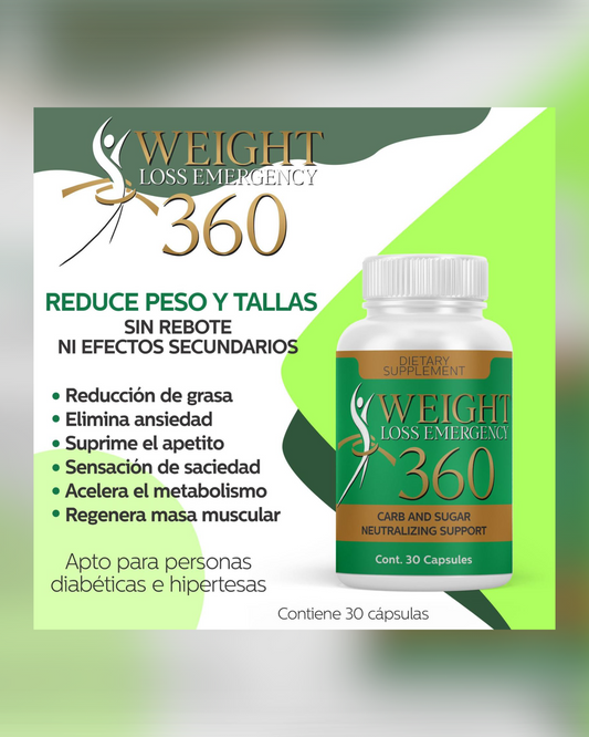 WEIGHT LOSS 360 Emergency + LUZE FIT DETOX -Apto para personas diabéticas e hipertesas