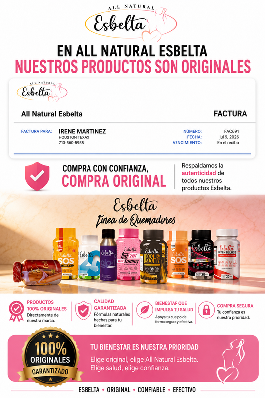 Esbelta Gold Max + Chupapanza Detox flat belly