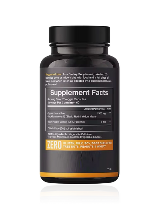 Maca Premium Triple Potencia, Energía Y Vitalidad Natural X3 con maca peruana