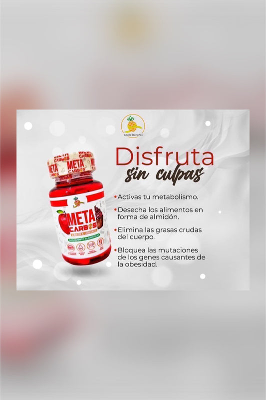 𝗠etacarbos - Metaboliza las grasas y Bloquea los carbohidratos