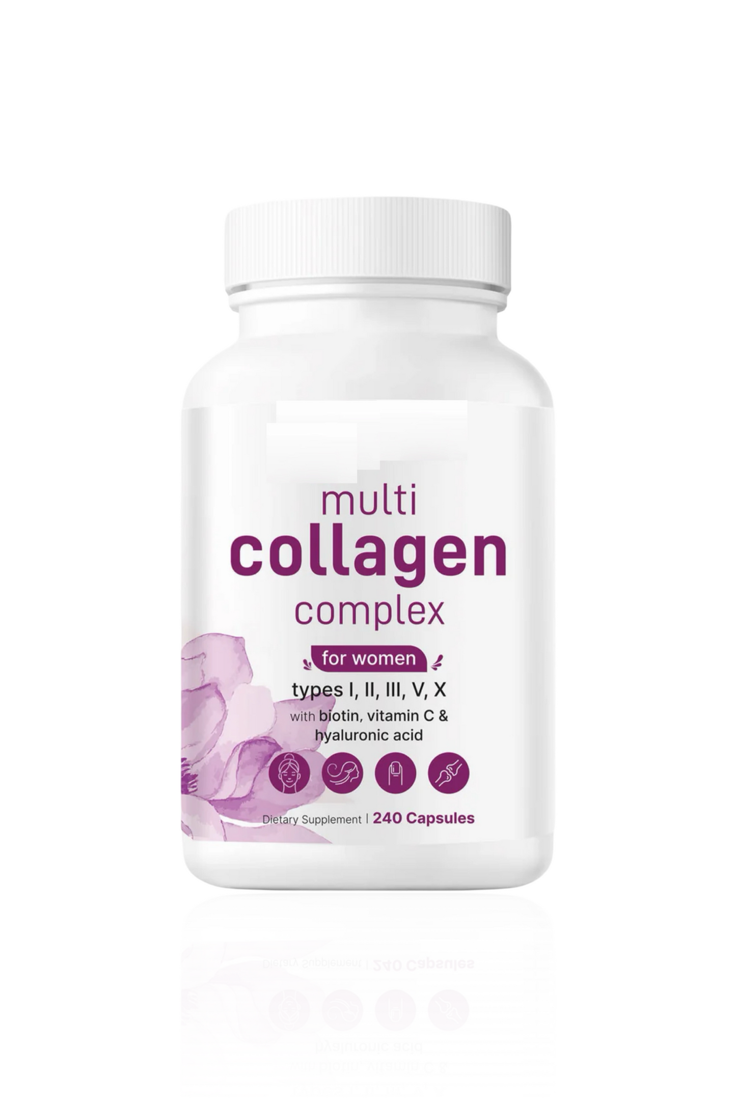 Colageno Múltiple de Micro Ingredients - Multi Collagen Peptides 120 Cap
