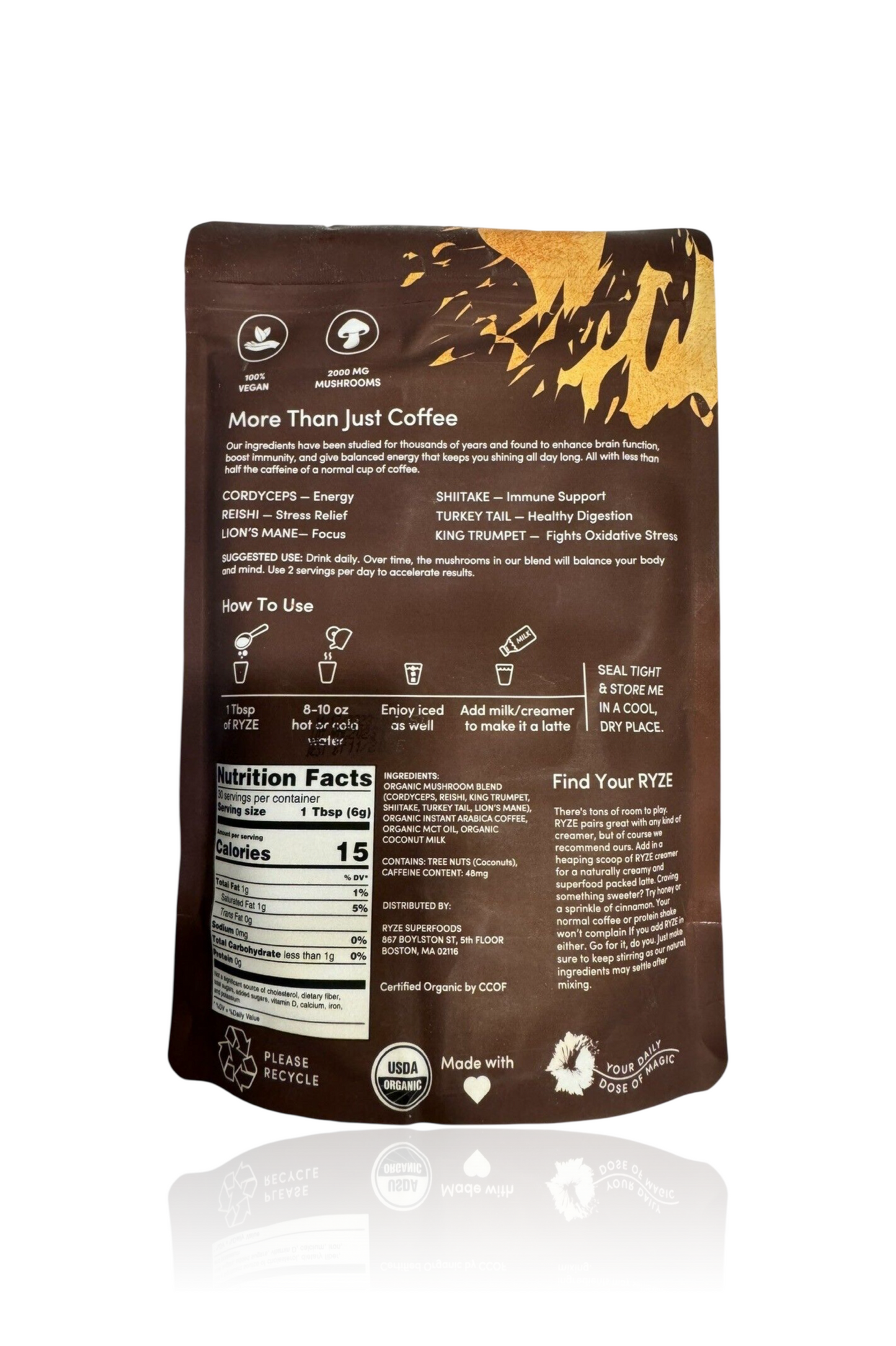 RYZe Mushroom Coffee
30 Porciones