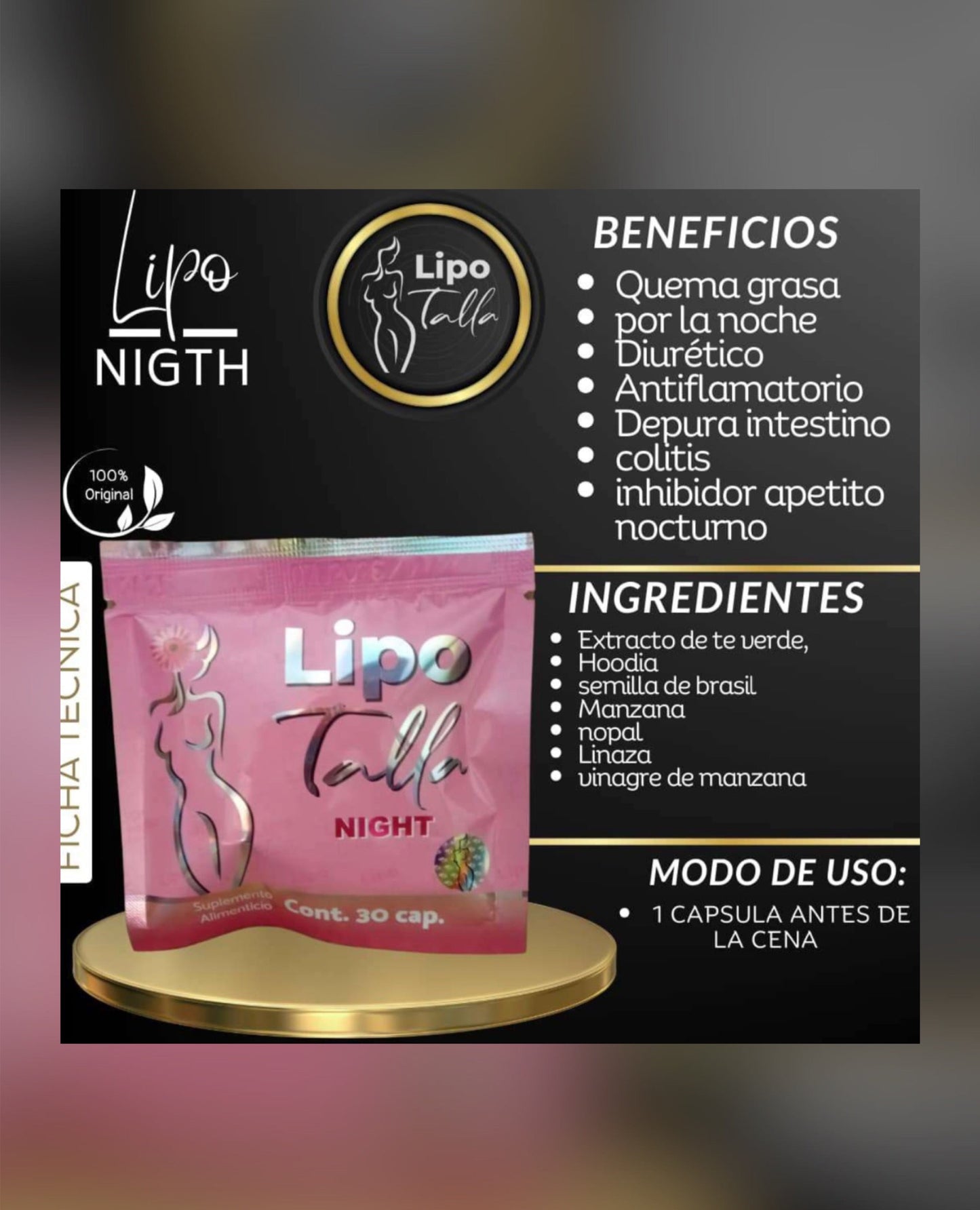 LipoTalla dia + Lipo Talla noche