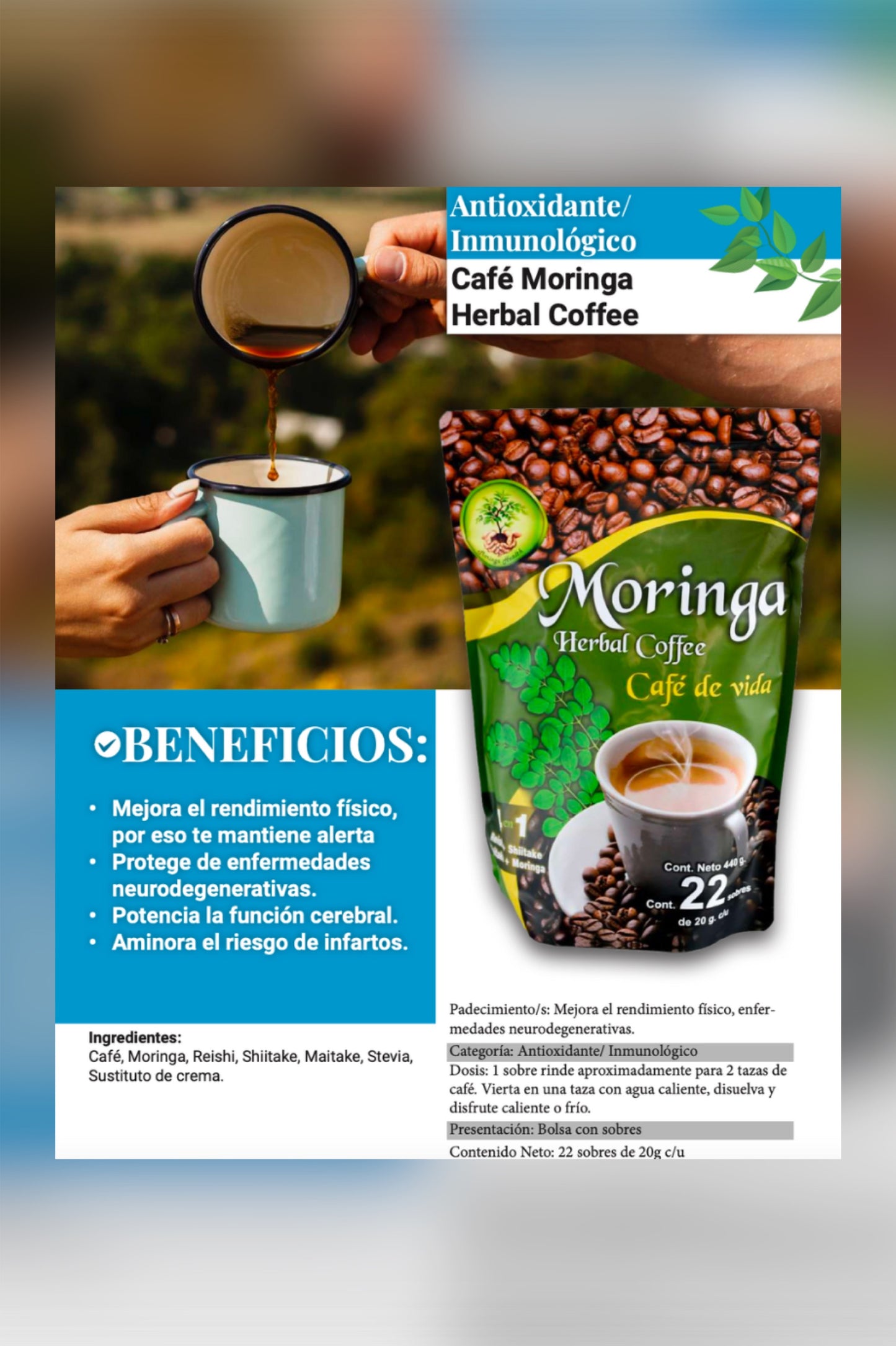 Café Moringa Herbolario - coffee