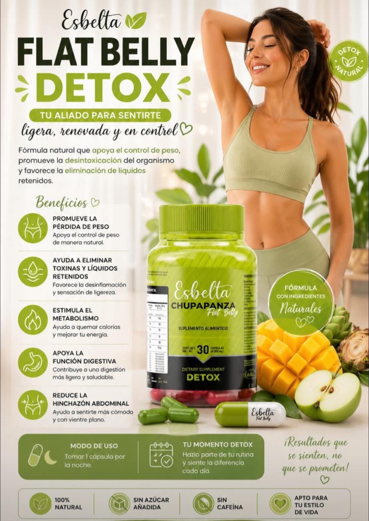 Esbelta Detox Chupapanza flat belly