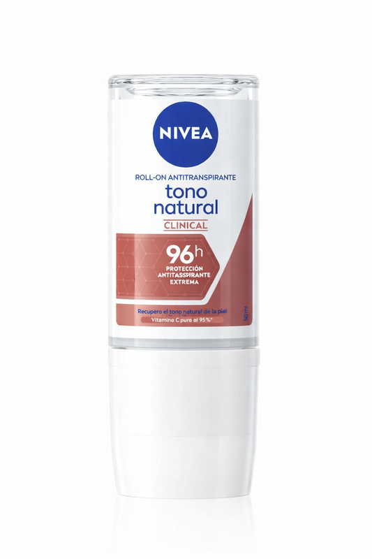NIVEA TONO NATURAL CLINICAL ANTITRANSPIRANTE EN ROLL ON 50ML