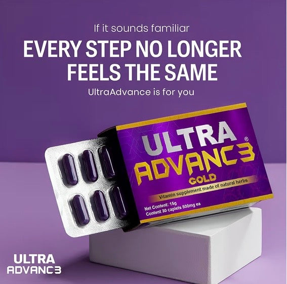 Ultra Advance Gold – Suplemento Herbal con Calcio de Coral (30 cápsulas)