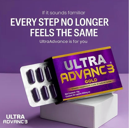 Ultra Advance Gold – Suplemento Herbal con Calcio de Coral (30 cápsulas)