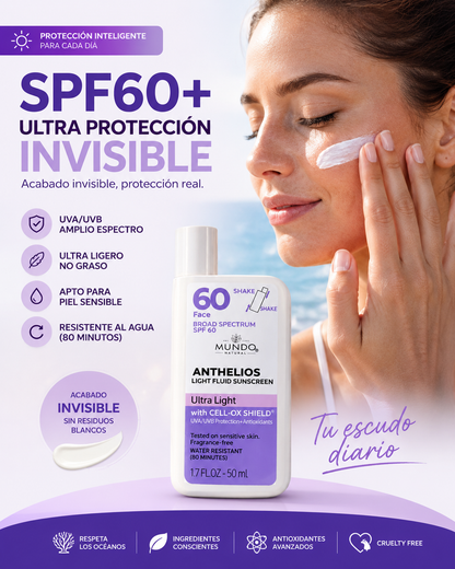 Bloqueador solar para rostro 60 FPS liquido - Linea Premium