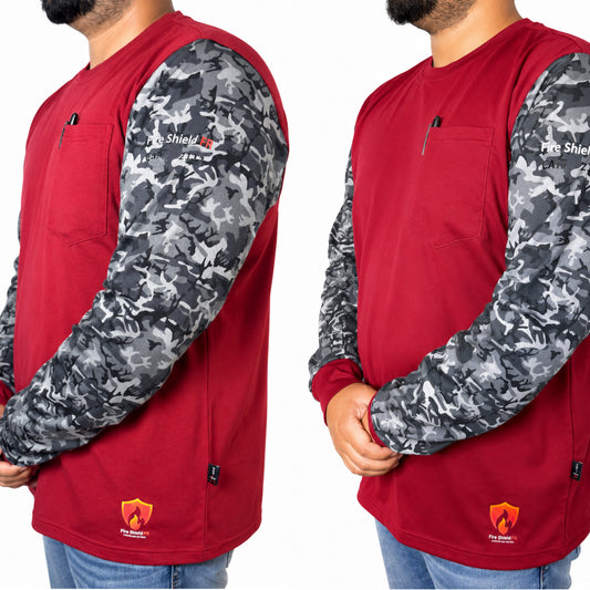 1  Fire Shield FR CAT2 Work Shirt – Flame Resistant Long Sleeve