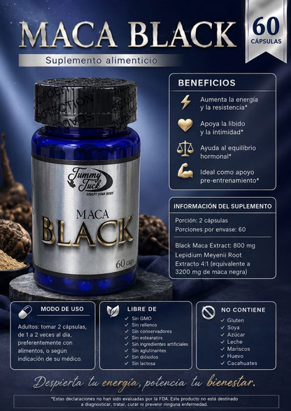 Black Maca - potencia masculina solo para hombres