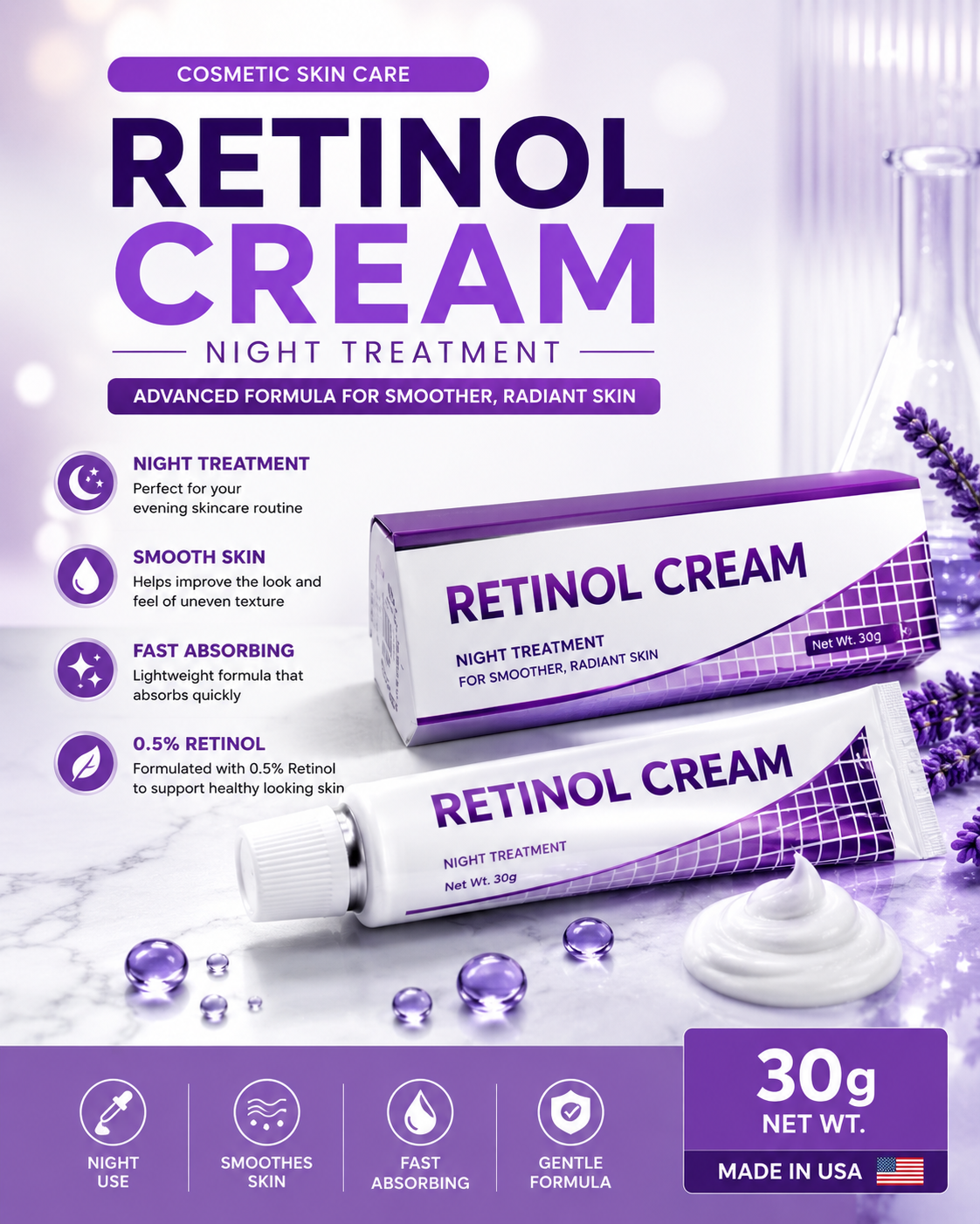 Retinol crema facial - cream 30g