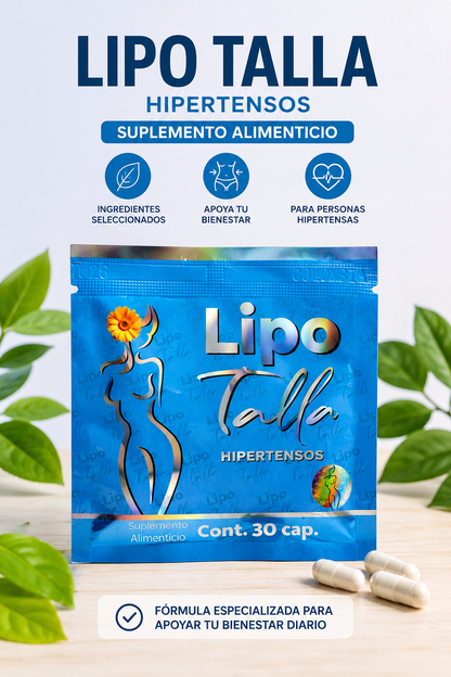 LipoTalla Hipertensos - diseñado para personas con alta presión y diabetes
