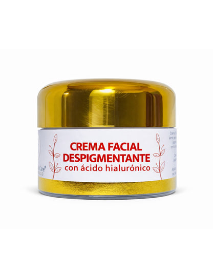 CREMA FACIAL DESPIGMENTANTE con ácido hialurónico