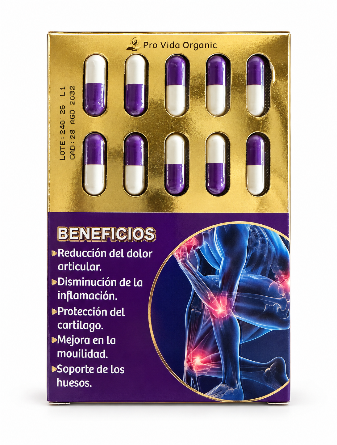 Vive sin Dolor Cuál Sufrir Si No Hay Dolor | Suplemento alimenticio, 30 cápsulas