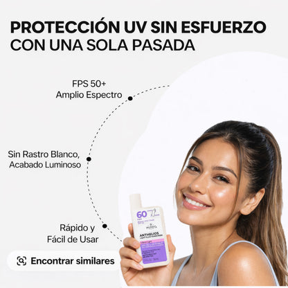 Bloqueador solar para rostro 60 FPS liquido - Linea Premium