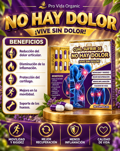 Cual Sufrir si No Hay Dolor UltraGold Herbal Supplement 30 Capsules