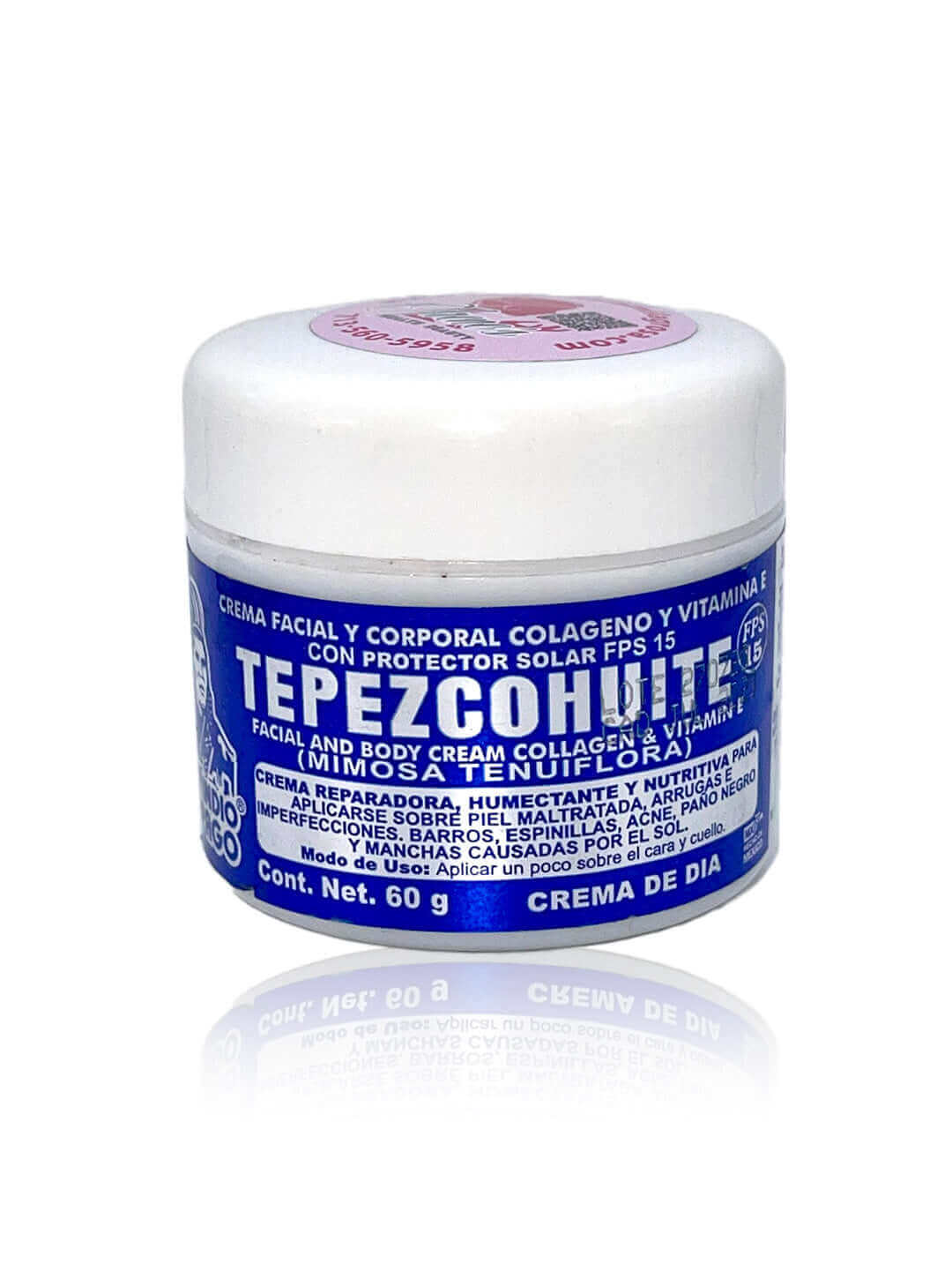 Tepezcohuite Crema facial Colageno, Vitamina E | La Crema La Milagrosa