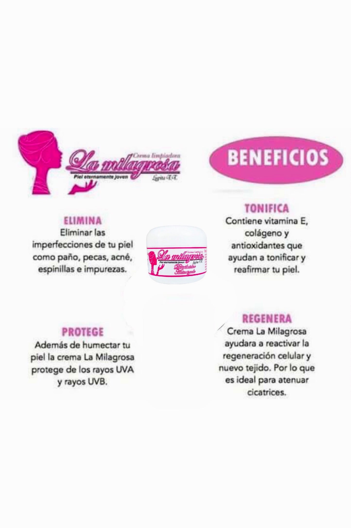 La Milagrosa crema facial - facial cream