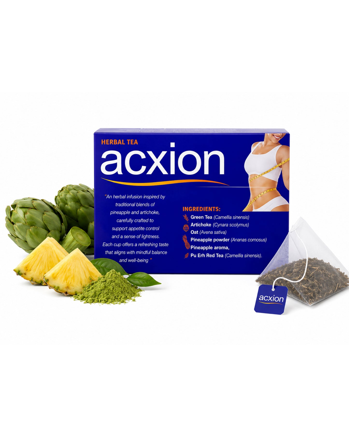 Acxion Tea Herbal Tea | Mezcla Herbal con Piña y Alcachofa