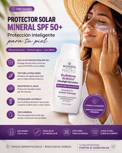 Bloqueador solar - Photo MINERAL SUNSCREEN
WATER RESISTANT