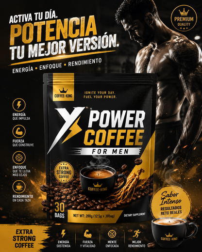 X POWER COFFEE FOR MEN – 30 Bolsitas | Mezcla Premium de Café