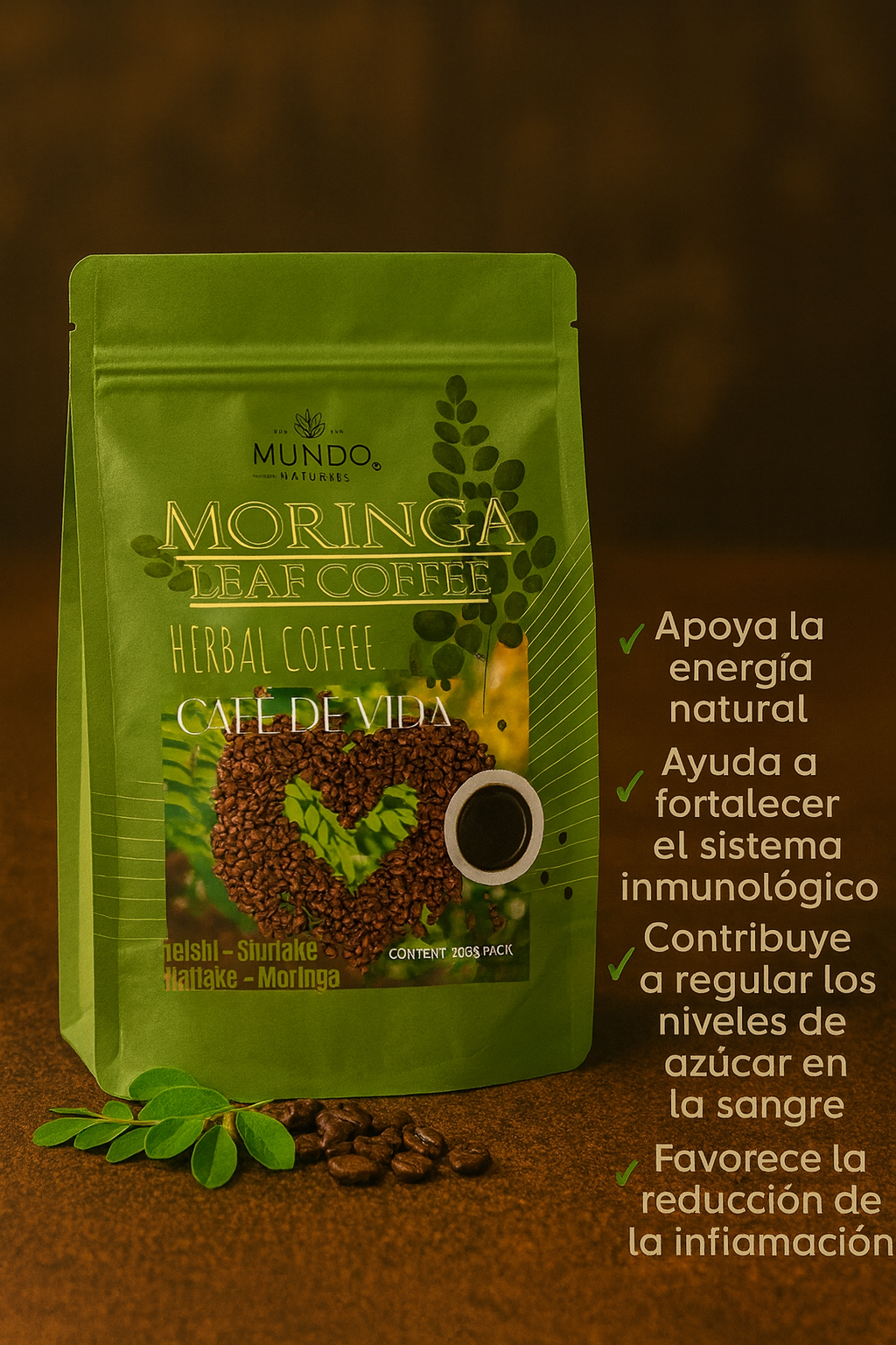 Coffee-Moringa Herbolario cafe negro