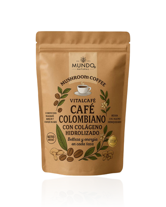 Coffee CAFE Espresso Colombiano con Colageno Hidrolizado