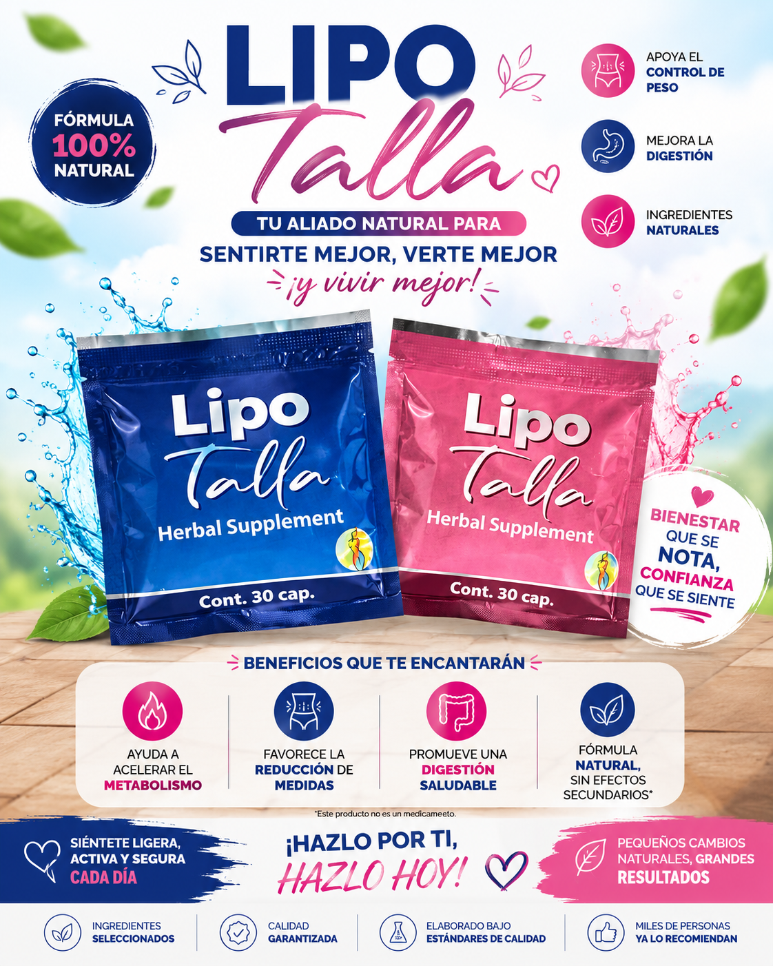 LipoTalla dia + Lipo Talla noche