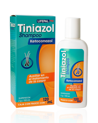 Shampoo Tiniazol - caspa, dermatitis y seborreica.
