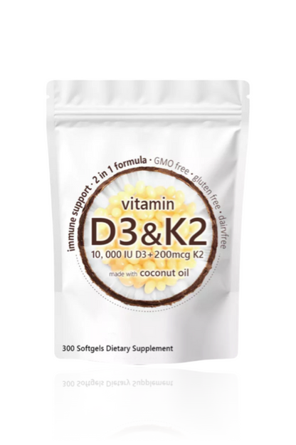 Micro Ingredients Vitamin D3 K2 Supplement Softgels