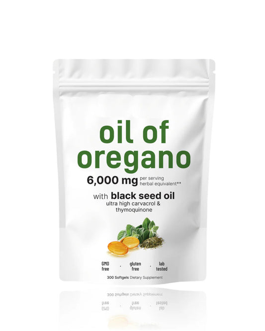 Oregano Oil with Black Seed Oil, Candida Cleaning