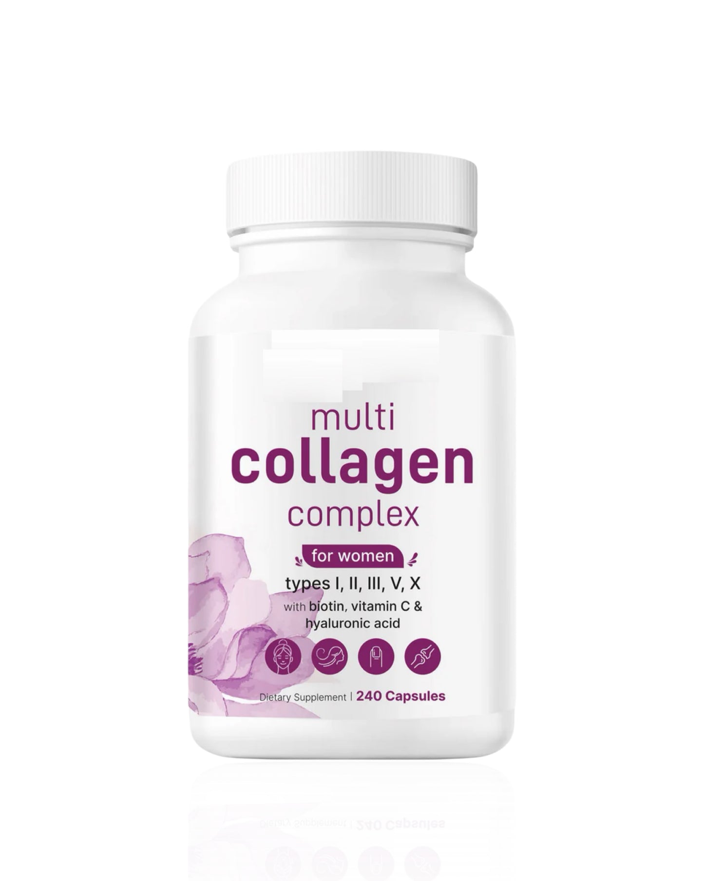 Colageno Múltiple de Micro Ingredients - Multi Collagen Peptides 120 Cap