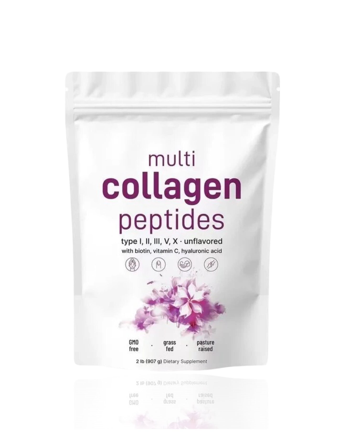 Colageno Múltiple de Micro Ingredients - Multi Collagen Peptides 1lb