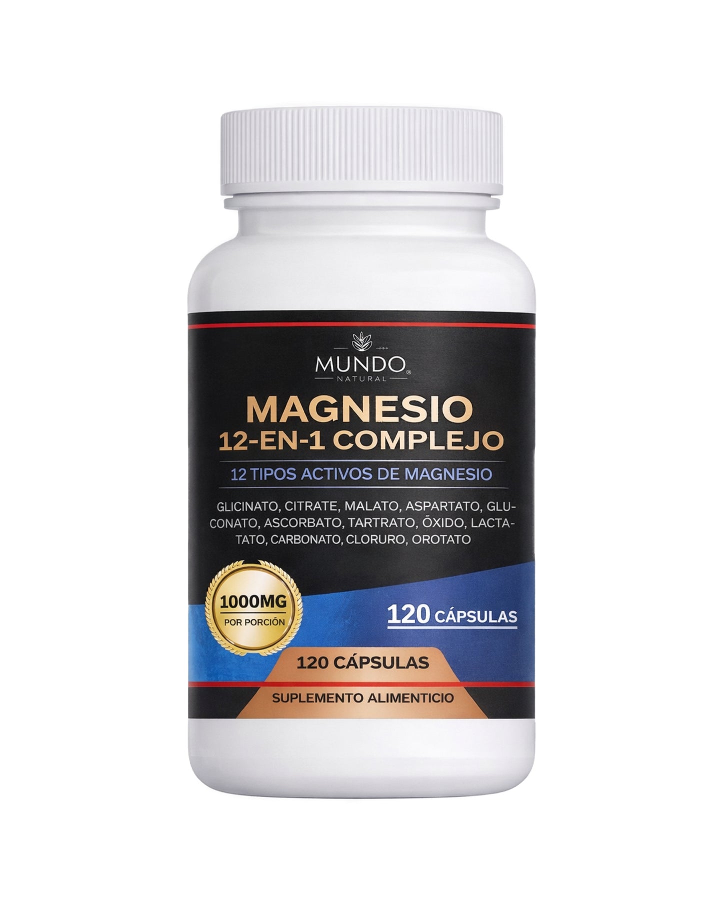 Magnesio 12 en 1 - 12 tipos activos de magnesio