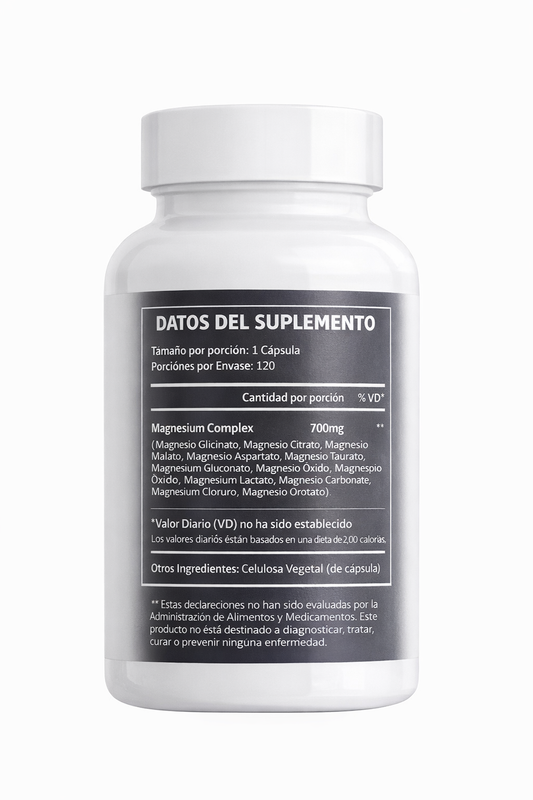 Magnesio 12 en 1 - 12 tipos activos de magnesio