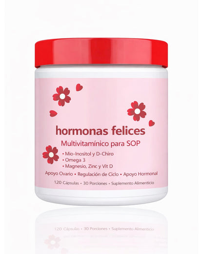 Myo-Inositol Hormonas Felices PCOS multivitaminico