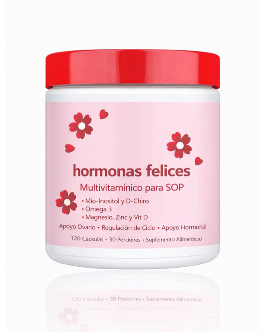 Myo-Inositol Hormonas Felices PCOS multivitaminico