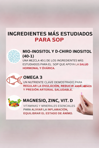 Myo-Inositol Hormonas Felices PCOS multivitaminico