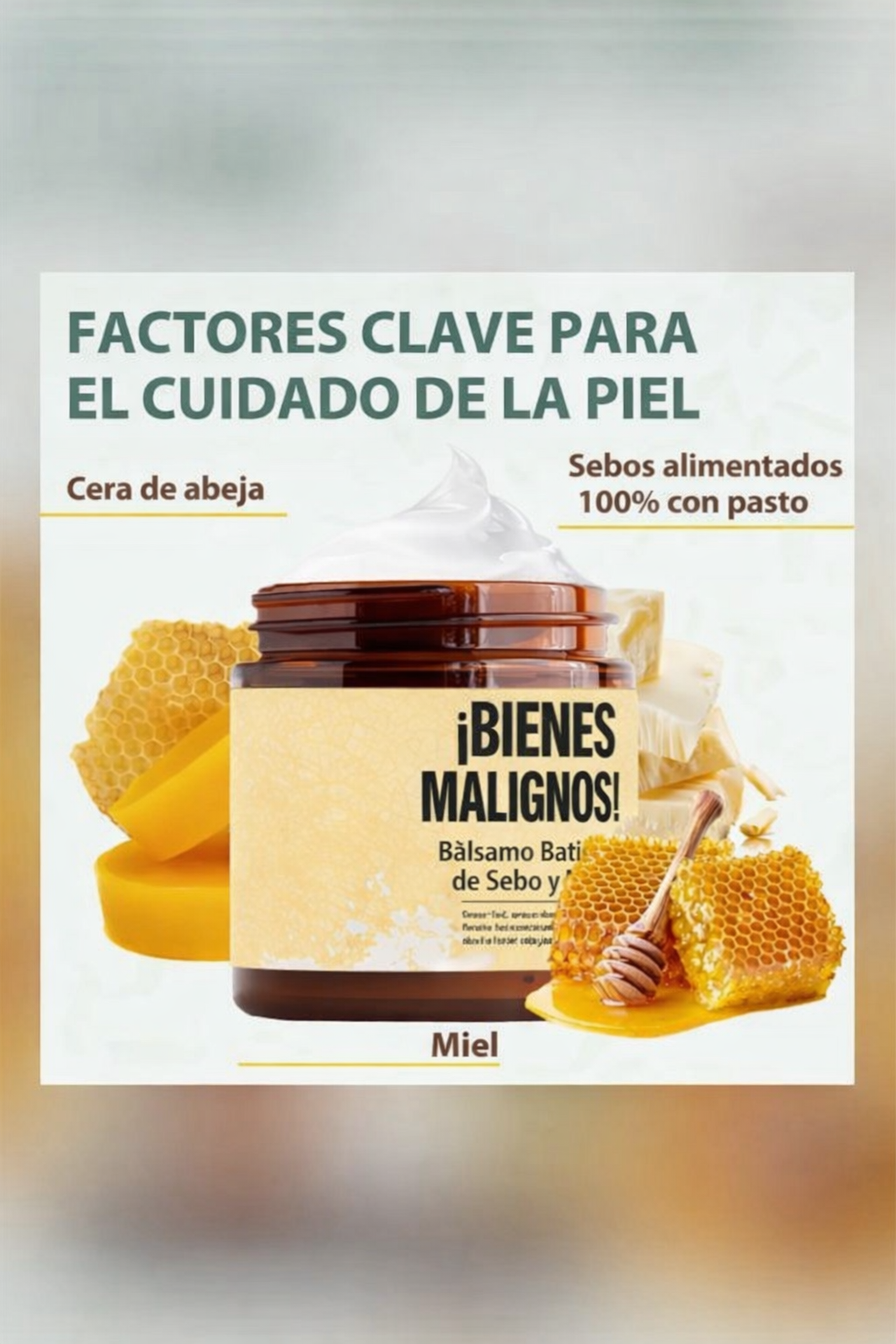 Bálsamo de miel y sebo de res Anti-Envejecimiento
- Whipped Beef Tallow