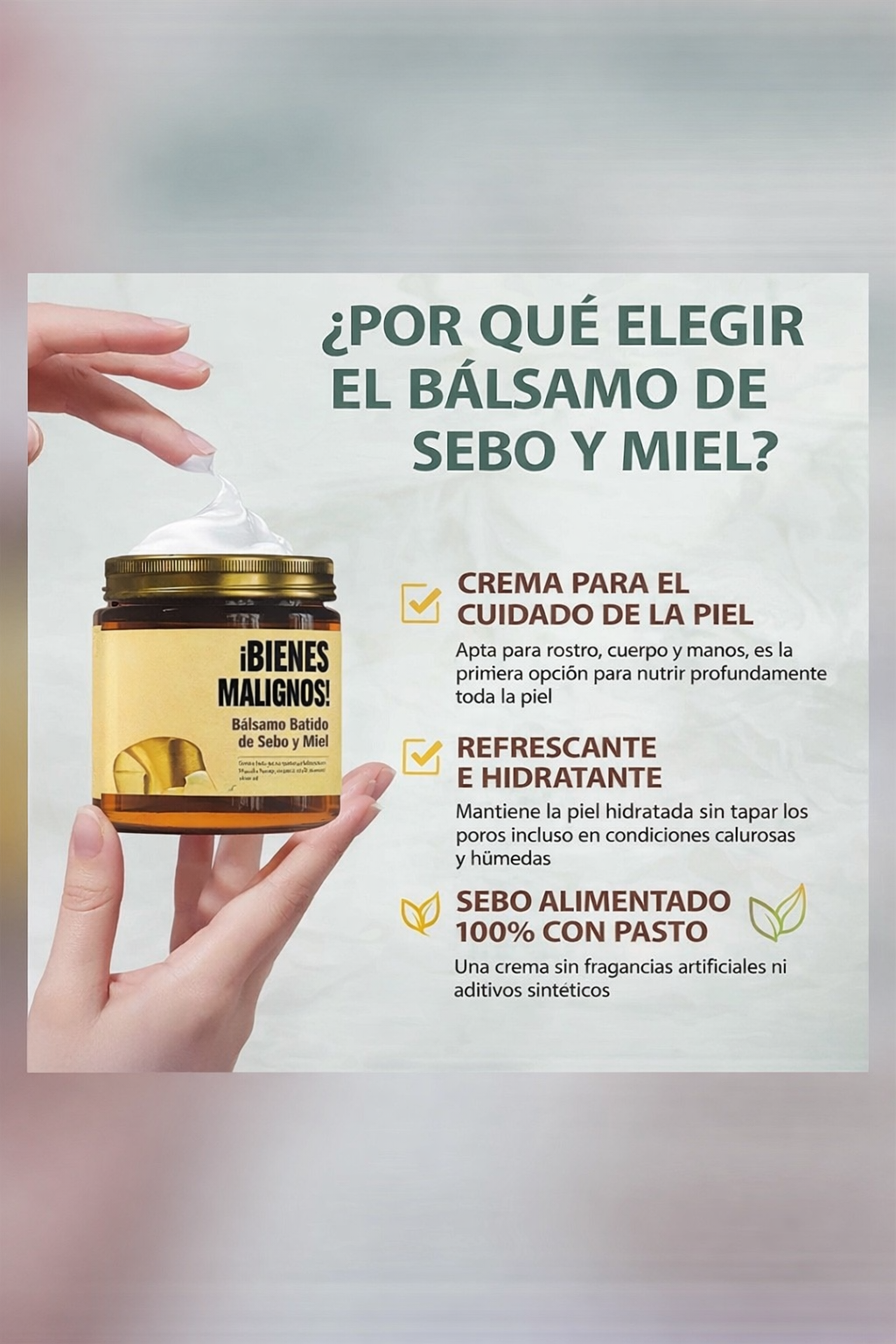 Bálsamo de miel y sebo de res Anti-Envejecimiento
- Whipped Beef Tallow