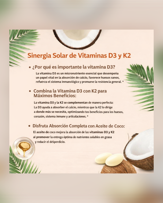 D3 + K2 Vitamina - Apoyo inmunológico