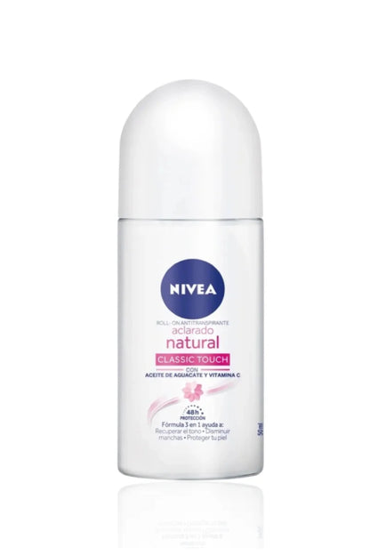 Nivea Desodorante roll on aclarado satín x 50ml